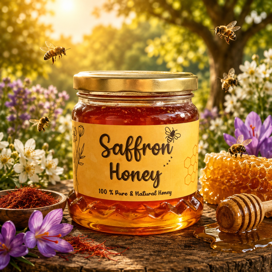 Saffron Raw Honey