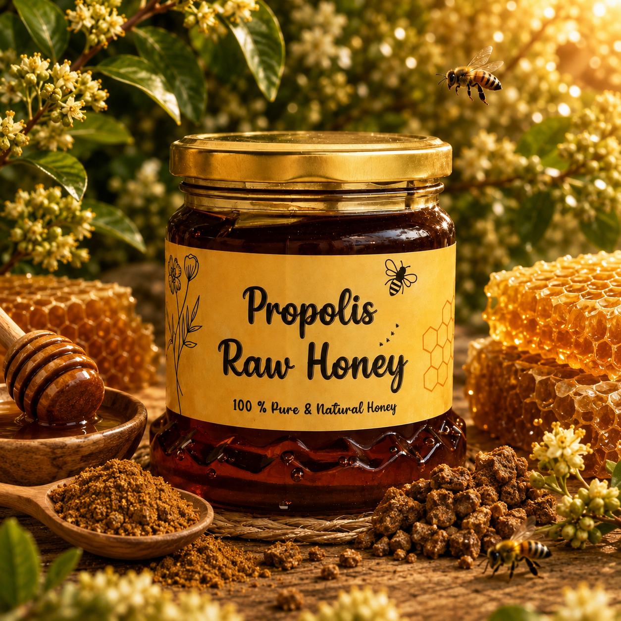 Propolis Raw Honey