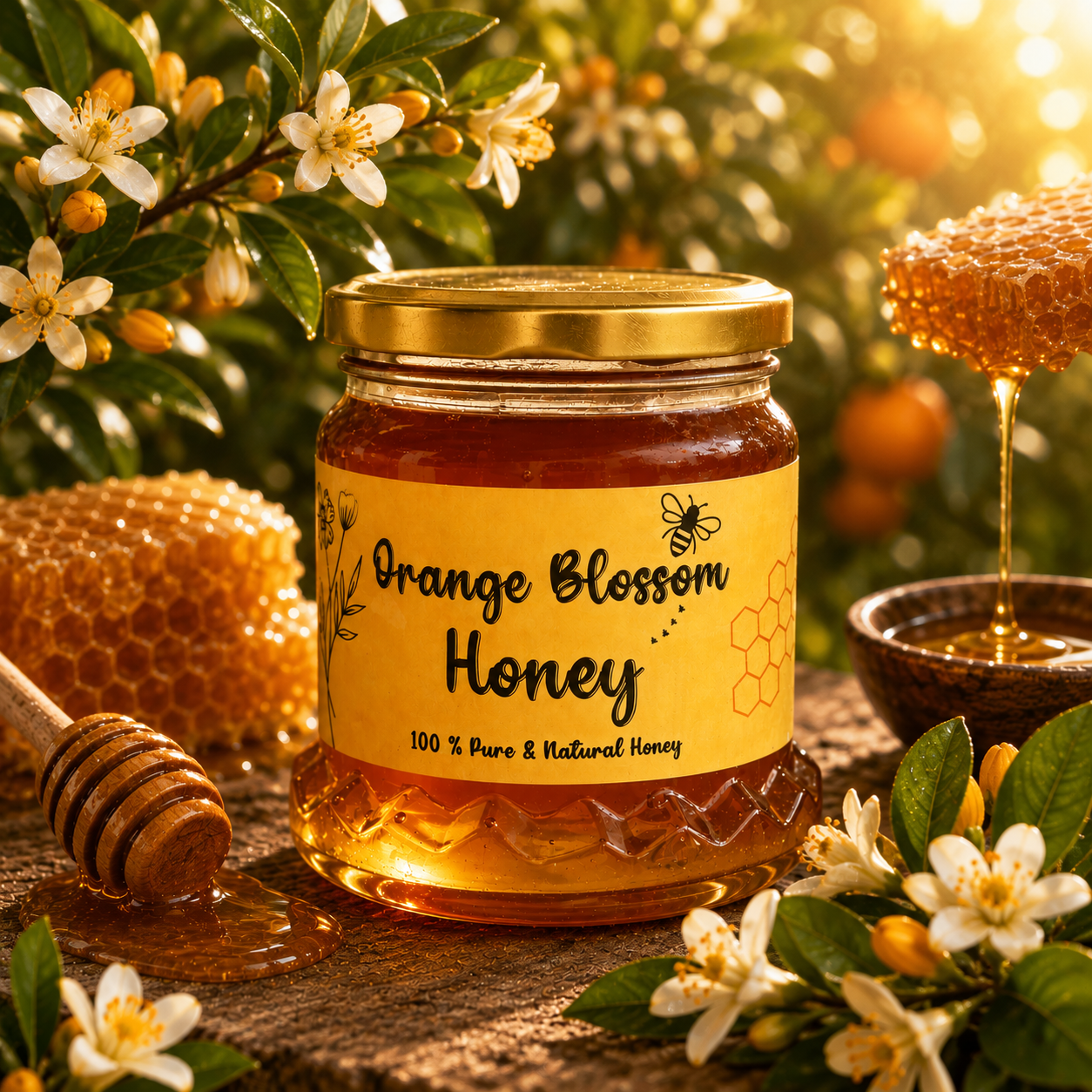 Orange Blossom Raw Honey