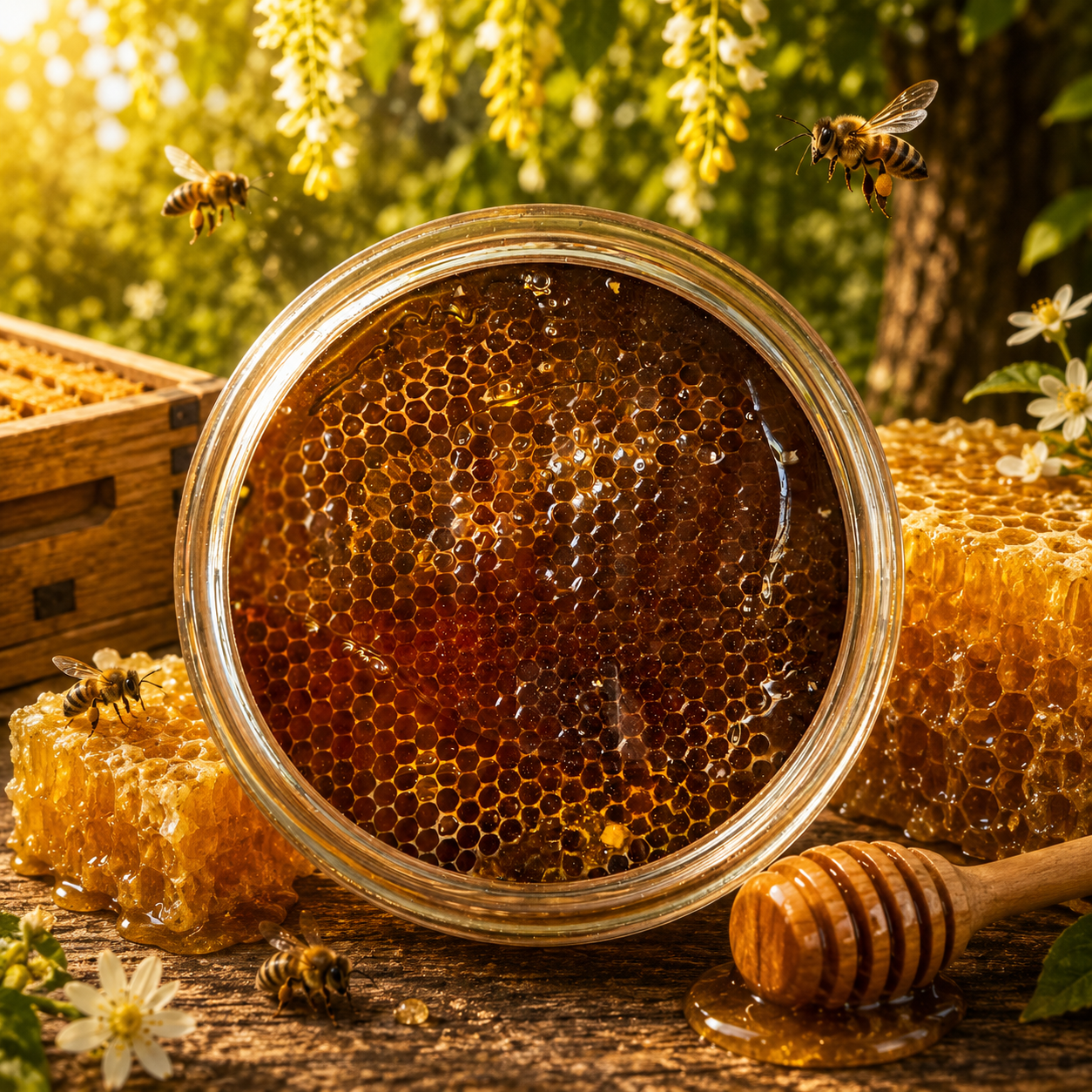 Raw Honeycomb – Pure Honey & Natural Beeswax